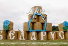 Композиции и фигуры из соломы украсят поля Минской области