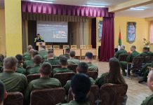 В инженерной бригаде СЗОК состоялась профилактическая беседа с заместителем начальника Борисовского отдела ГАИ