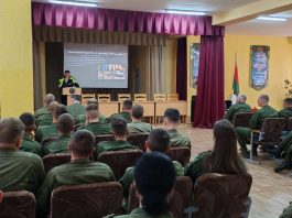 В инженерной бригаде СЗОК состоялась профилактическая беседа с заместителем начальника Борисовского отдела ГАИ