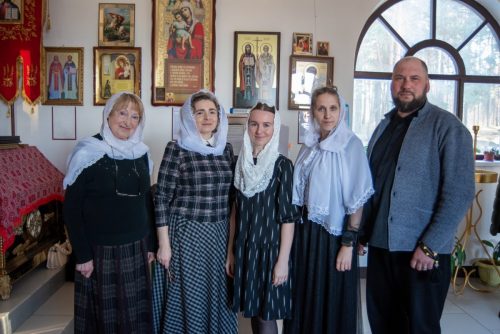 Епископ Амвросий совершил освящение креста и купола для строящегося Борисо-Глебского храма города Борисова